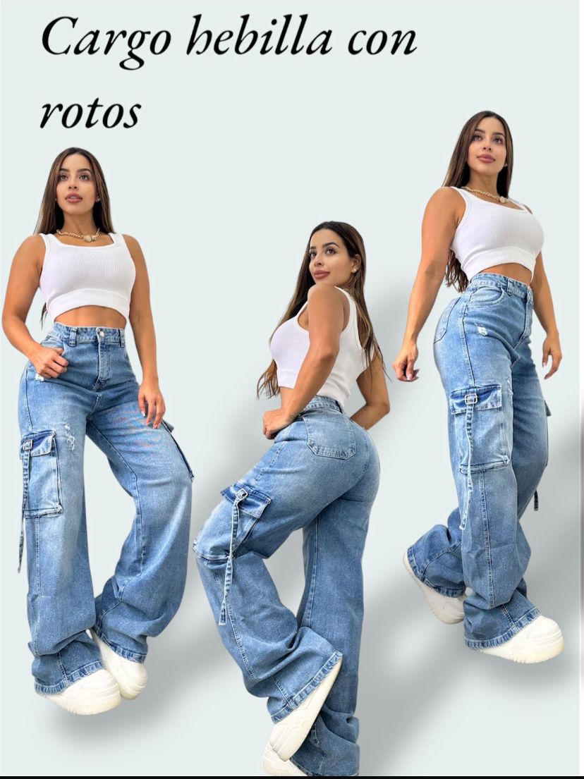 PANTALONES CARGO MUJER